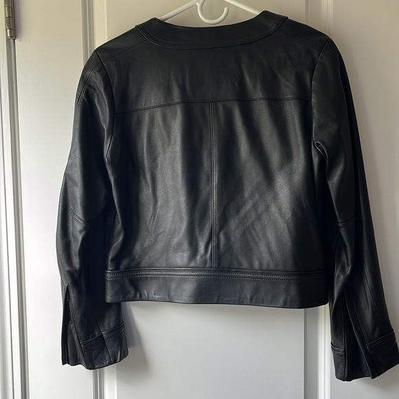 Derek Lam 10C Athleta leather jacket (black) - Picture 5 of 5